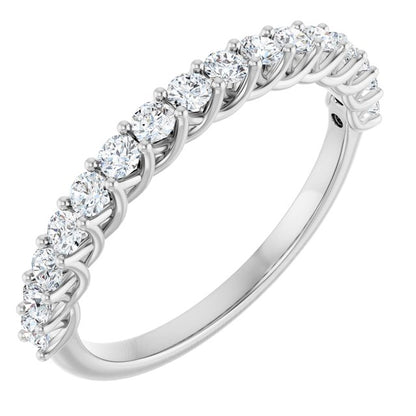 14K Rose 1/2 CTW Lab-Grown Diamond Anniversary Band
