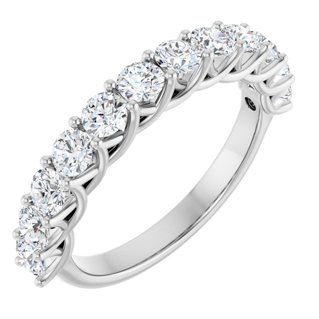 14K Rose 1/2 CTW Lab-Grown Diamond Anniversary Band