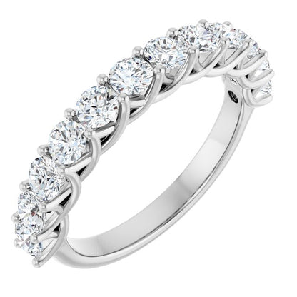 14K Rose 1/2 CTW Lab-Grown Diamond Anniversary Band