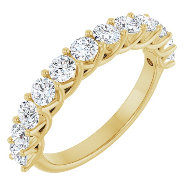 14K Rose 1/2 CTW Lab-Grown Diamond Anniversary Band