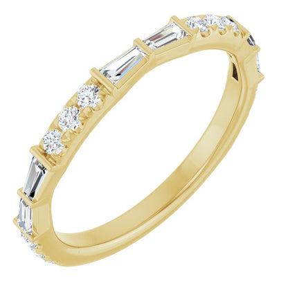 14K White 3/8 CTW Lab-Grown Diamond Anniversary Band