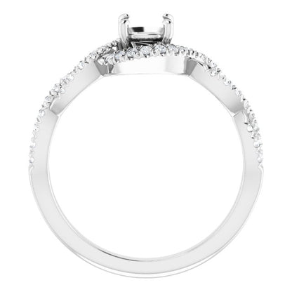 14k-white--round-1/4-ctw-natural-diamond-semi-set-engagement-ring