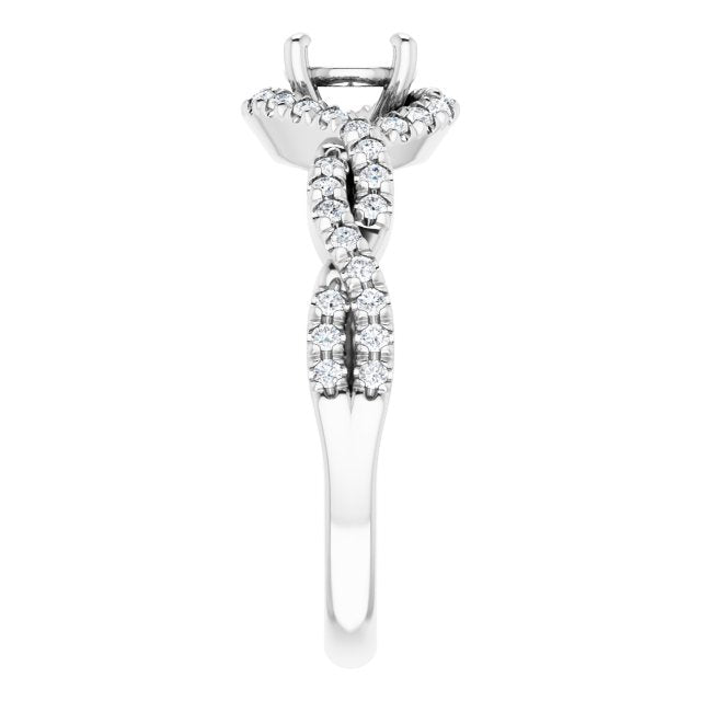 14k-white--round-1/4-ctw-natural-diamond-semi-set-engagement-ring