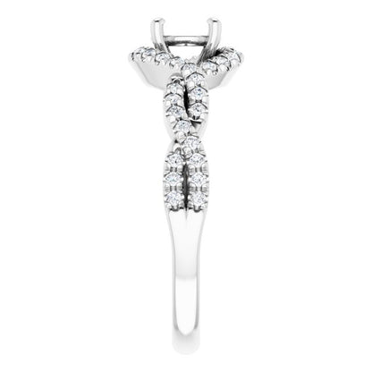 14k-white--round-1/4-ctw-natural-diamond-semi-set-engagement-ring