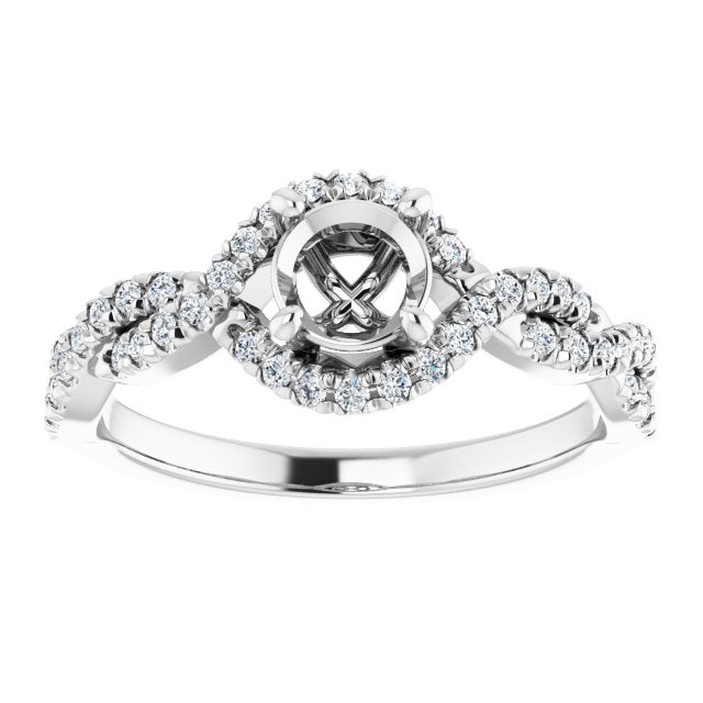 14k-white--round-1/4-ctw-natural-diamond-semi-set-engagement-ring