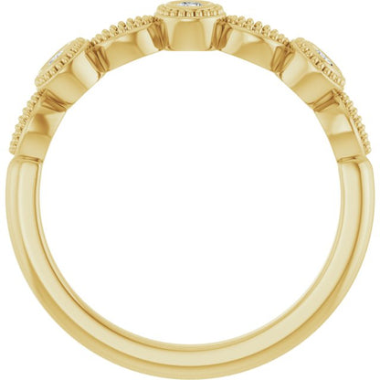 14K Yellow 1/8 CTW Lab-Grown Diamond  Anniversary Band