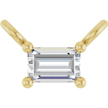 14K Yellow 1/8 CTW Lab-Grown Diamond Pendants Center