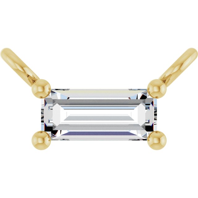 14K Yellow 1/8 CTW Lab-Grown Diamond Pendants Center