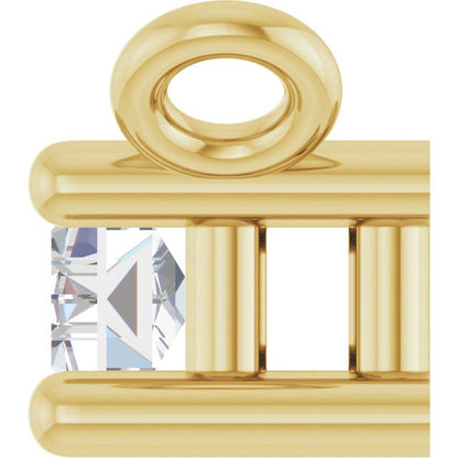 14K Yellow 1/8 CTW Lab-Grown Diamond Pendants Center