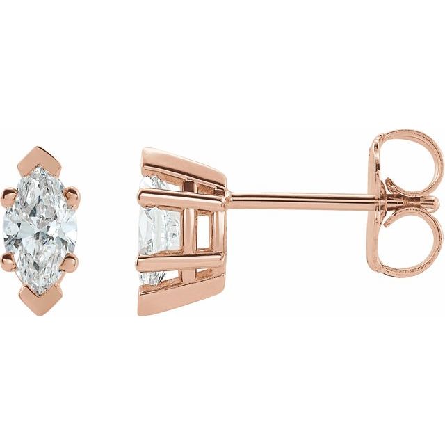 14K Yellow 1/2 CTW Lab-Grown Diamond Earrings