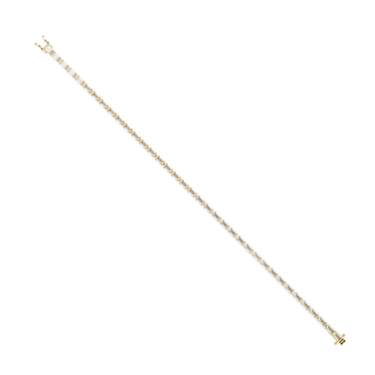 Emerald Cut Lab grown Diamond Tennis Bracelet