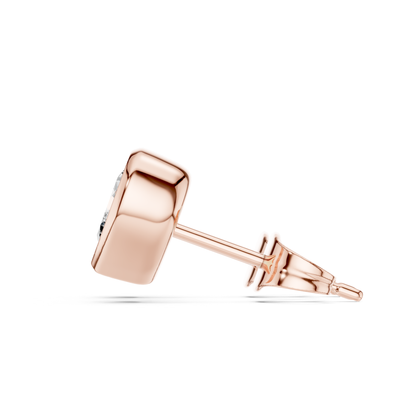 Heart Cut Lab Grown Diamond Vintage Stud Earrings