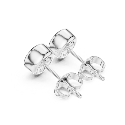 Round Cut Lab Grown Diamond Classic Stud Earrings