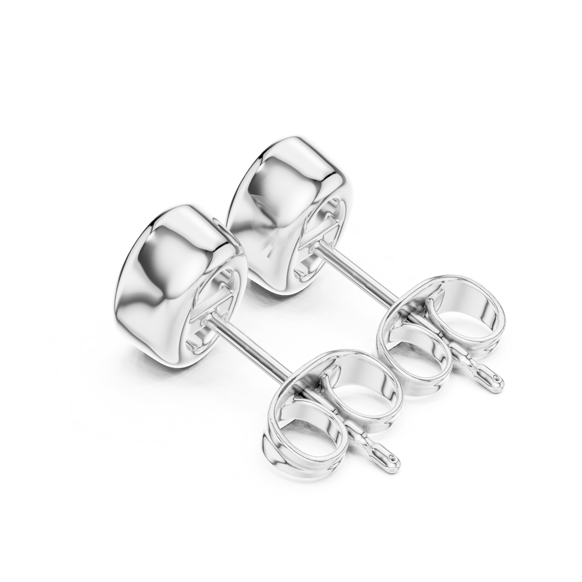 Oval Cut Lab Grown Diamond Vintage Stud Earrings