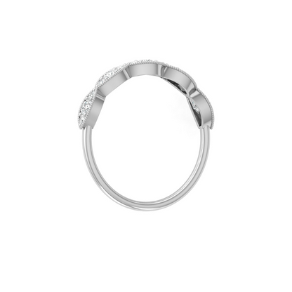 Dainty 0.28 CT Round Diamond Eternity Band Ring Women's Jewelry