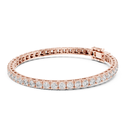 9.25 Ct Round Cut Lab Grown Diamond Tennis Bracelet - HIGHCARAT DIAMONDS