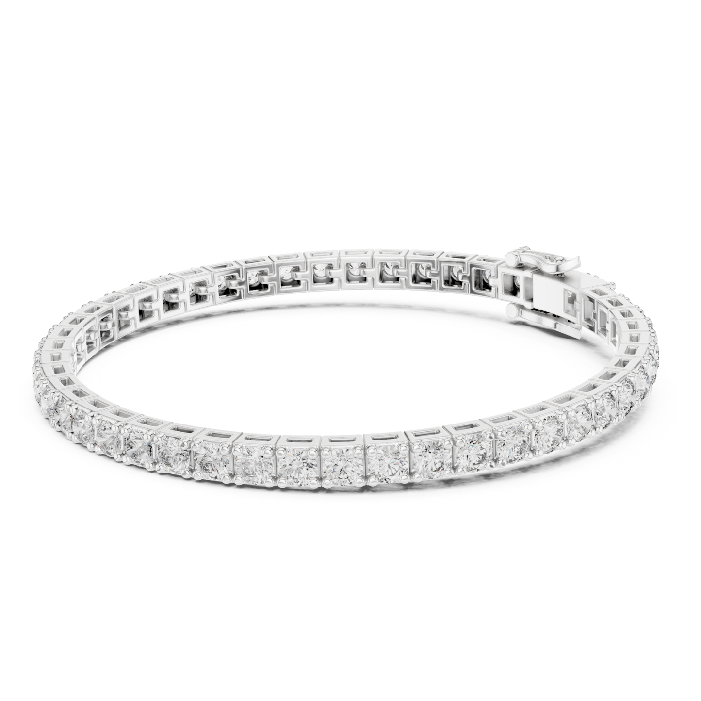 9.25 Ct Round Cut Lab Grown Diamond Tennis Bracelet - HIGHCARAT DIAMONDS