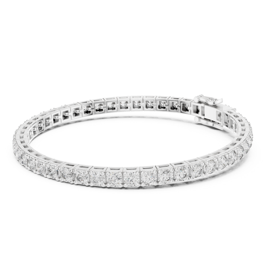 9.25 Ct Round Cut Lab Grown Diamond Tennis Bracelet - HIGHCARAT DIAMONDS