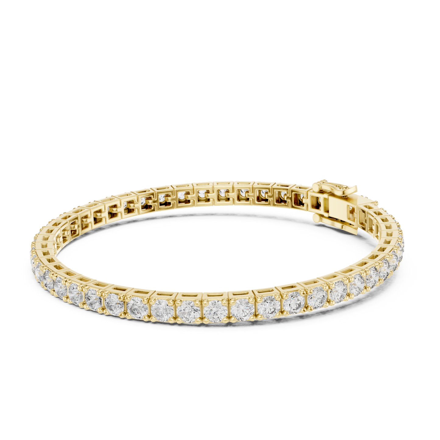 9.25 Ct Round Cut Lab Grown Diamond Tennis Bracelet - HIGHCARAT DIAMONDS
