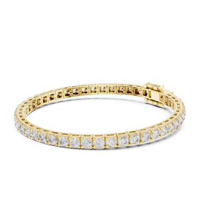 9.25 Ct Round Cut Lab Grown Diamond Tennis Bracelet - HIGHCARAT DIAMONDS