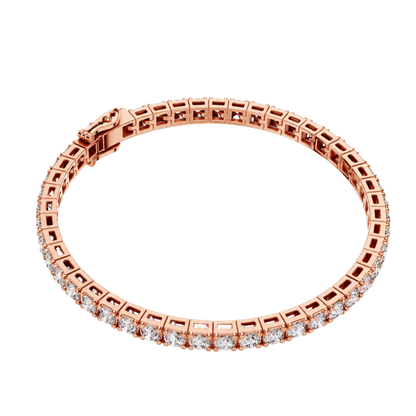 9.25 Ct Round Cut Lab Grown Diamond Tennis Bracelet - HIGHCARAT DIAMONDS