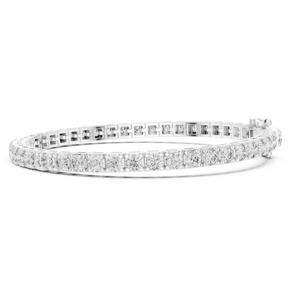 9.25 Ct Round Cut Lab Grown Diamond Tennis Bracelet - HIGHCARAT DIAMONDS