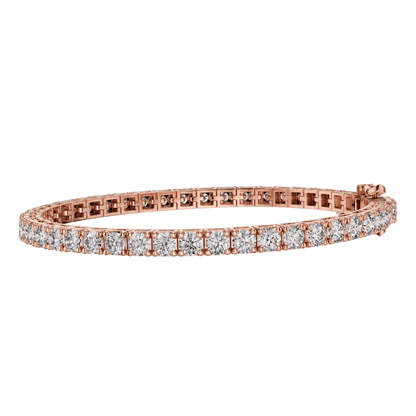 9.25 Ct Round Cut Lab Grown Diamond Tennis Bracelet - HIGHCARAT DIAMONDS