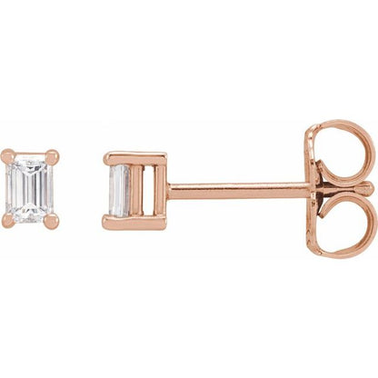 14K Rose 1/5 CTW Lab-Grown Diamond Stud Earrings