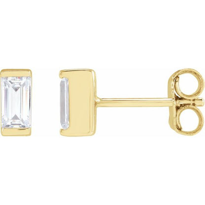 14K Yellow 3/8 CTW Lab-Grown Diamond Earrings