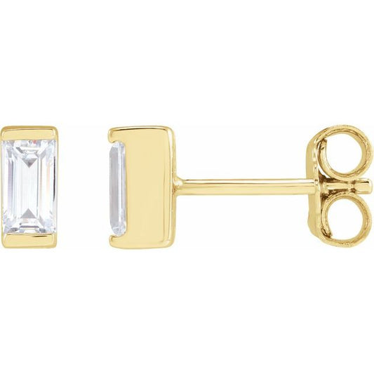 14K Yellow 3/8 CTW Lab-Grown Diamond Earrings