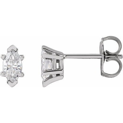 14K Yellow 1/2 CTW Lab-Grown Diamond Earrings