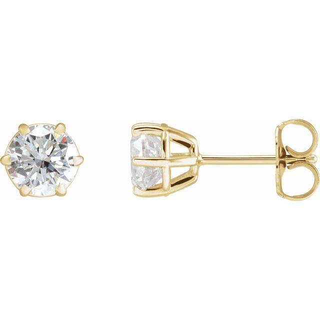14K White 1/6 CTW Lab-Grown Diamond Earrings