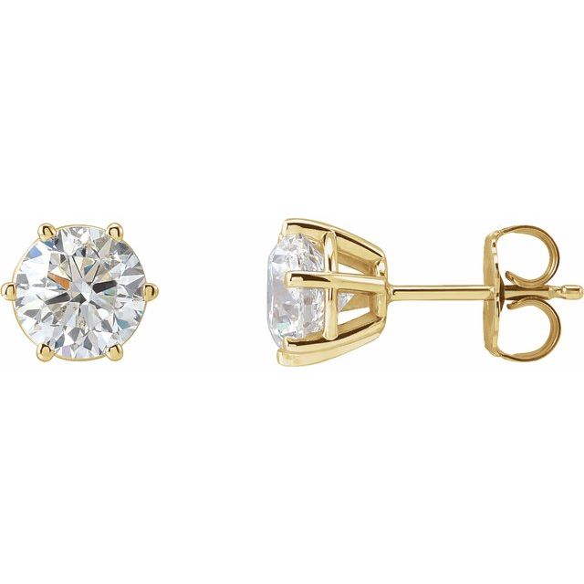 14K White 1/6 CTW Lab-Grown Diamond Earrings