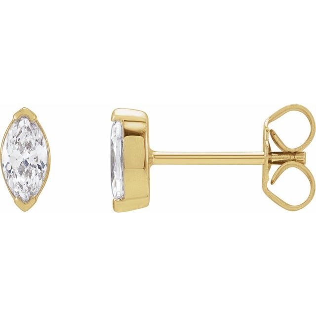 14K Yellow 1/3 CTW Lab-Grown Diamond Stud Earrings