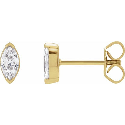 14K Yellow 1/3 CTW Lab-Grown Diamond Stud Earrings