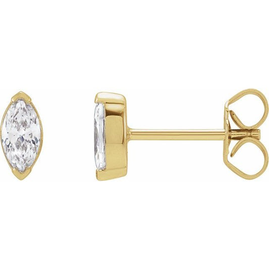 14K Yellow 1/3 CTW Lab-Grown Diamond Stud Earrings