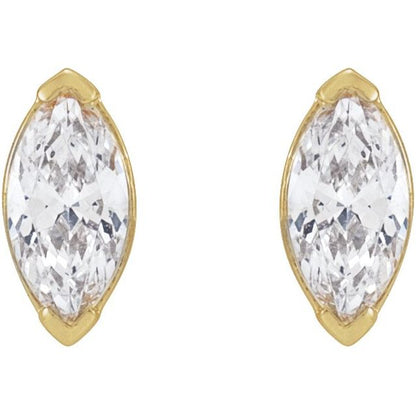 14K Yellow 1/3 CTW Lab-Grown Diamond Stud Earrings