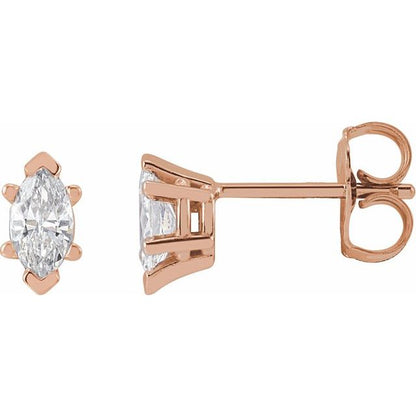 14K Yellow 1/2 CTW Lab-Grown Diamond Earrings