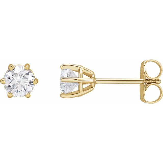 14K White 1/6 CTW Lab-Grown Diamond Earrings