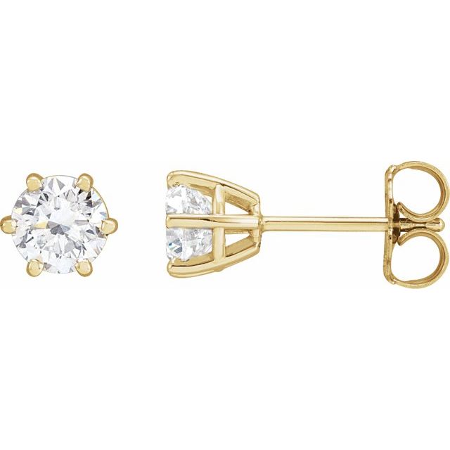 14K White 1/6 CTW Lab-Grown Diamond Earrings