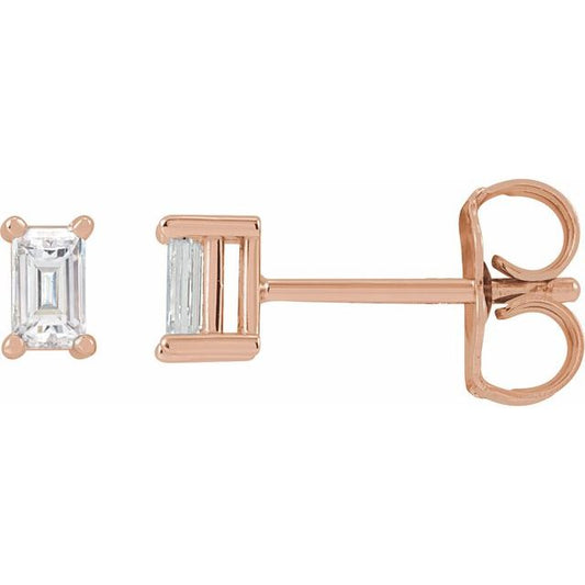 14K Rose 1/5 CTW Lab-Grown Diamond Stud Earrings