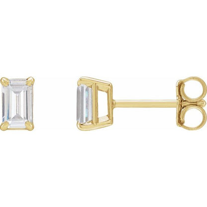 14K Yellow 3/4 CTW Lab-Grown Diamond Earrings