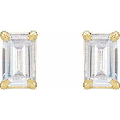 14K Yellow 3/4 CTW Lab-Grown Diamond Earrings