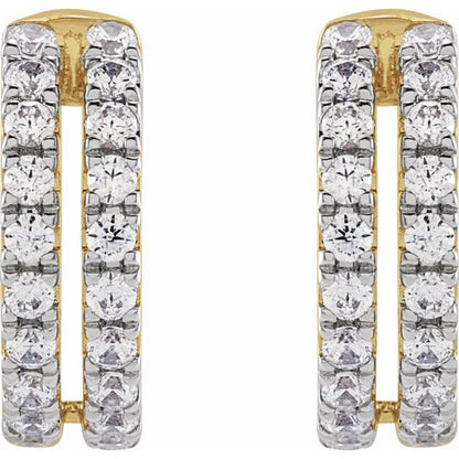 14K Yellow 1/2 CTW Lab-Grown Diamond Ear Cuff