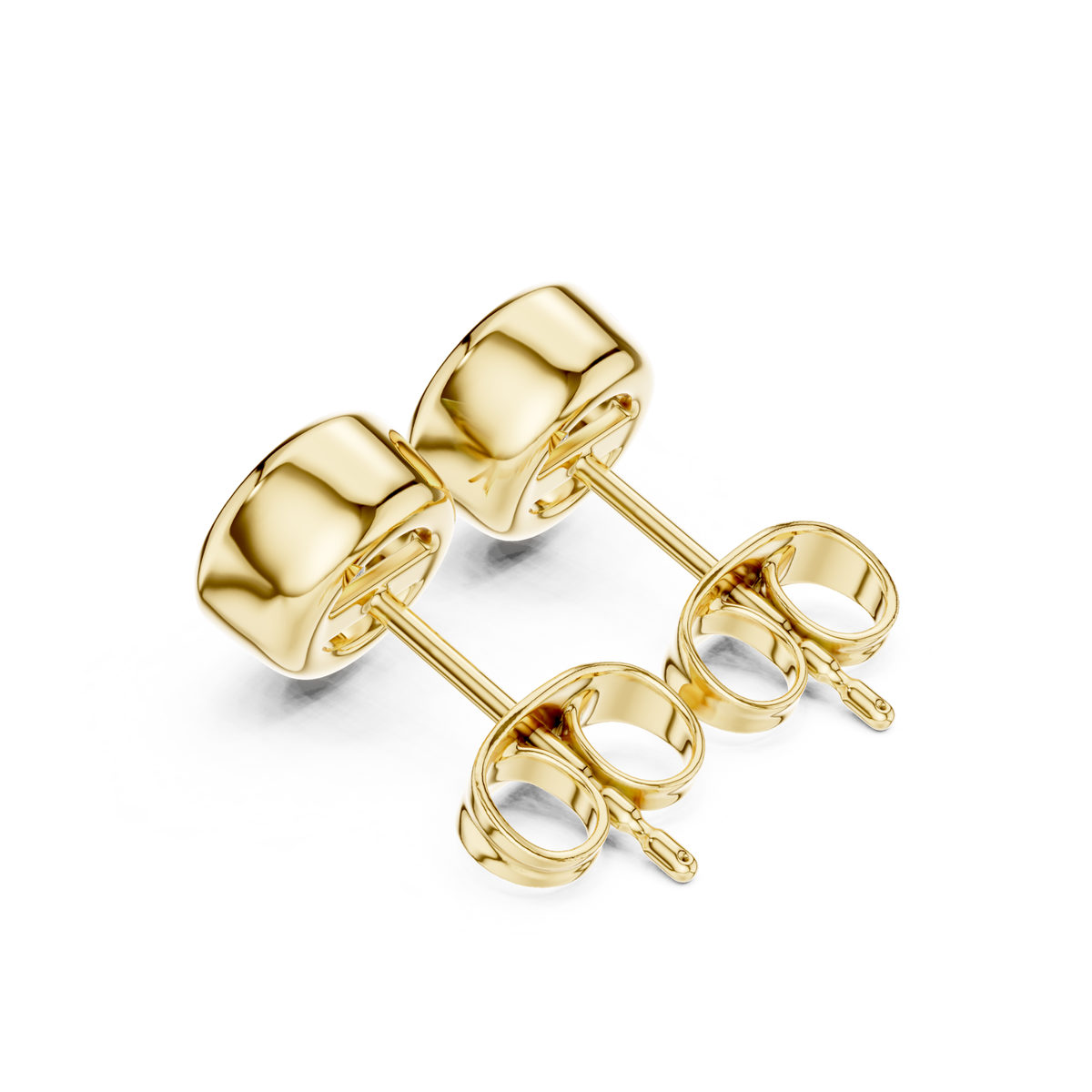Round Cut Lab Grown Diamond Classic Stud Earrings
