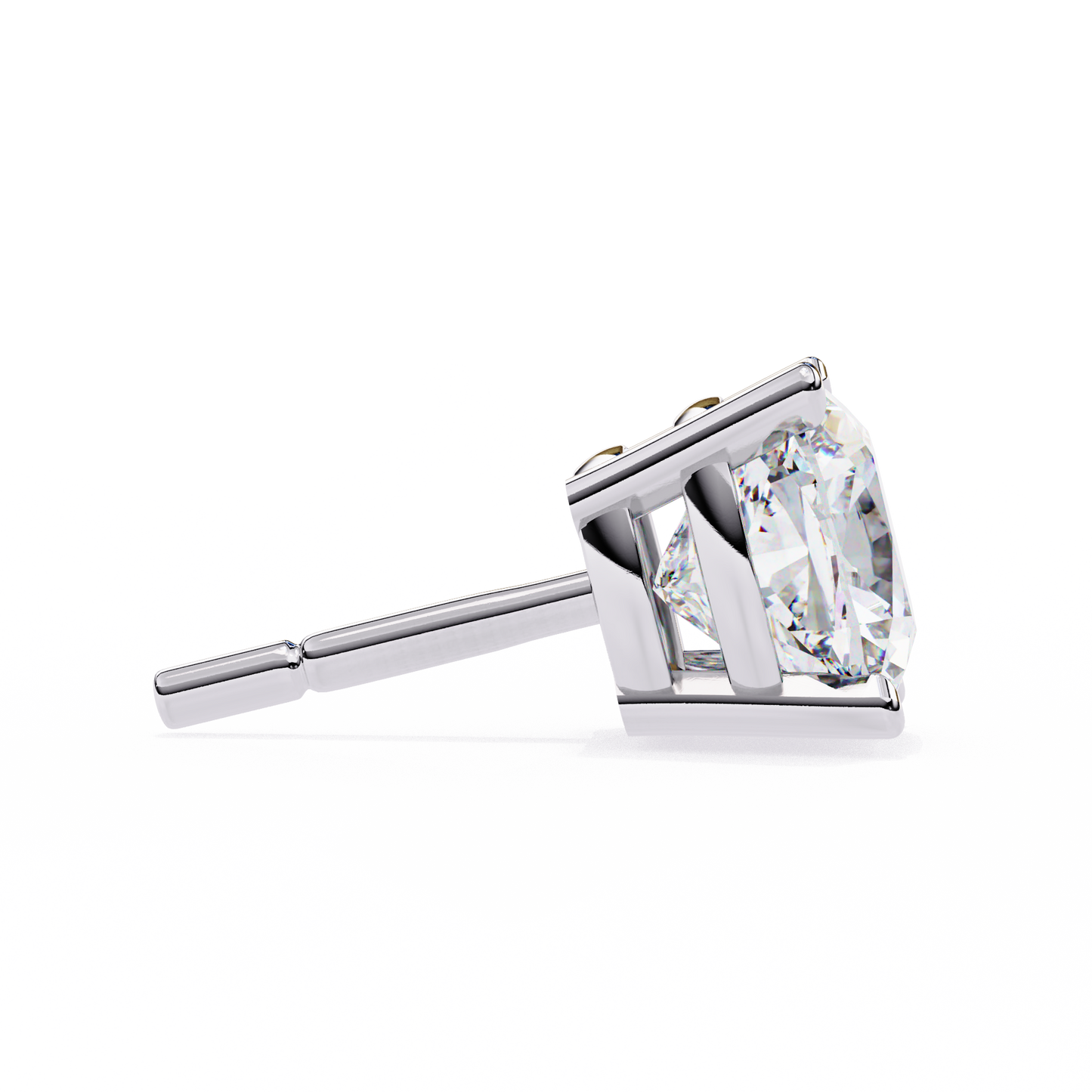 Vintage 2.33Ct Cushion Cut White Colorless Diamond Minimalist Classic Cluster Stud Earring Gift For Her