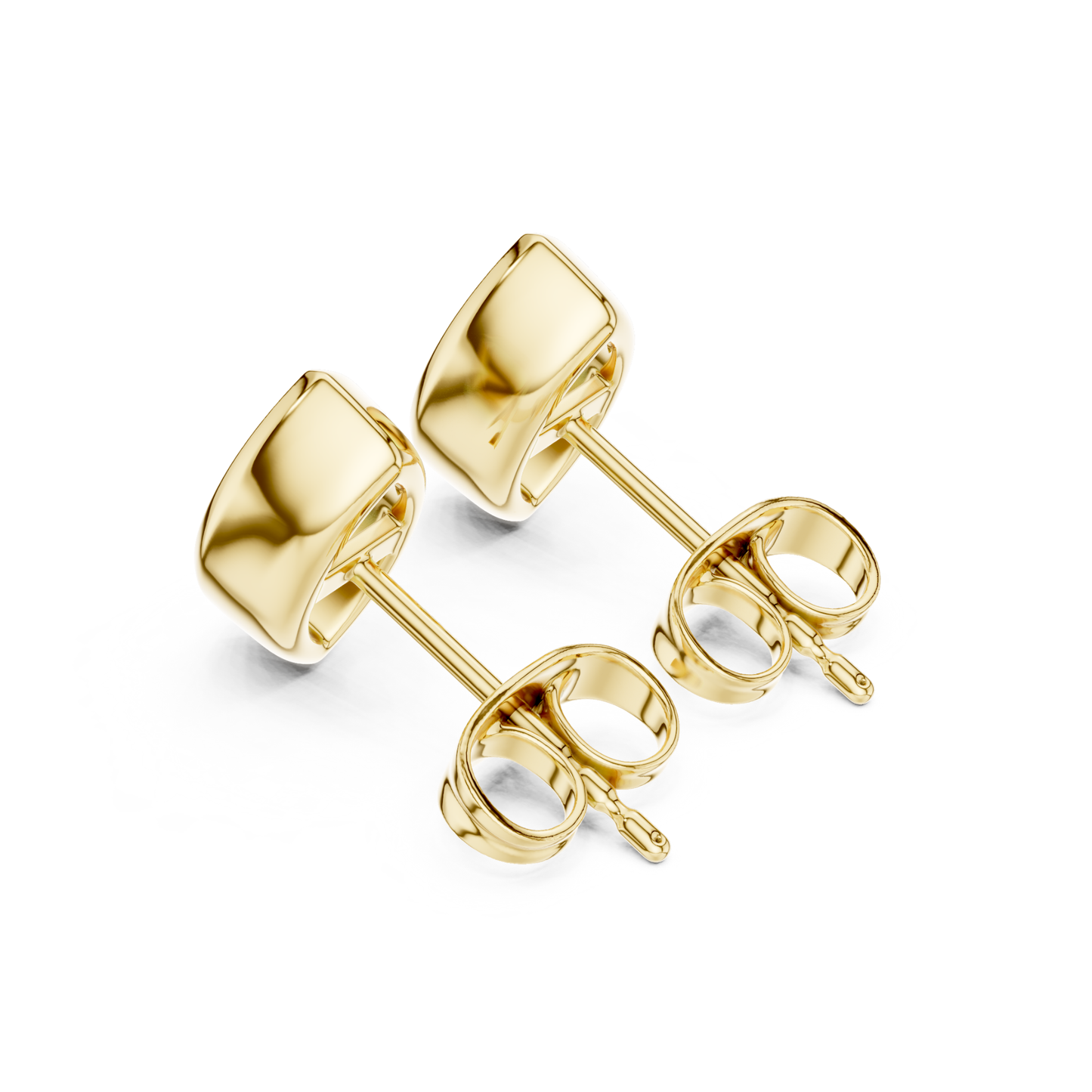 Marquise Cut Lab Grown Diamond Bezel Stud Earrings