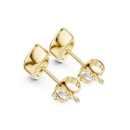 Marquise Cut Lab Grown Diamond Bezel Stud Earrings