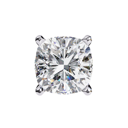 Vintage 2.33Ct Cushion Cut White Colorless Diamond Minimalist Classic Cluster Stud Earring Gift For Her