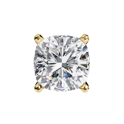 Vintage 2.33Ct Cushion Cut White Colorless Diamond Minimalist Classic Cluster Stud Earring Gift For Her